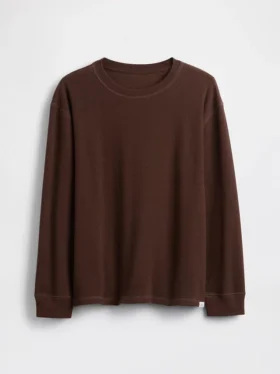 Wafel-T-shirt voor kinderen