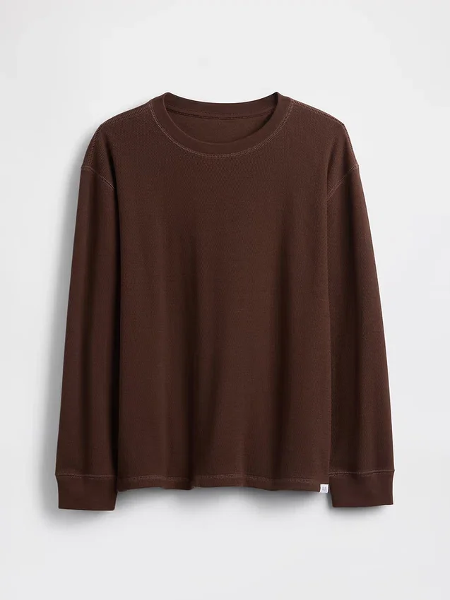 Wafel-T-shirt voor kinderen