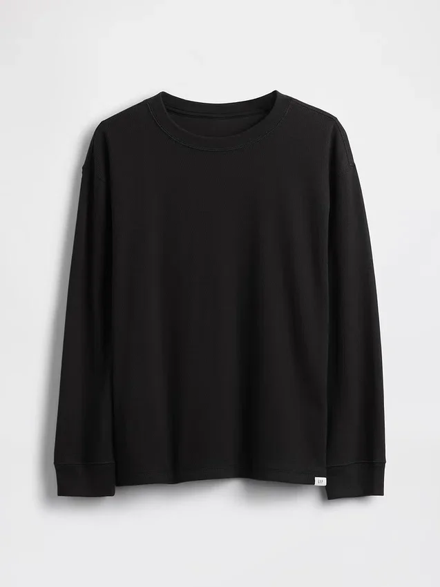 Wafel-T-shirt voor kinderen