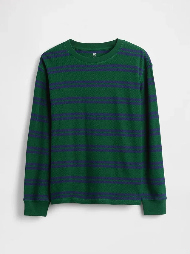 Wafel-T-shirt voor kinderen