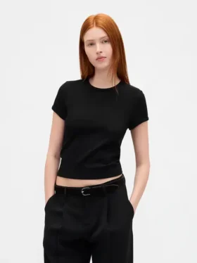 Wafelpatroon baby-T-shirt