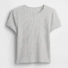 Wafelpatroon baby-T-shirt