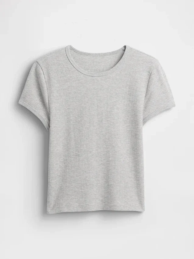 Wafelpatroon baby-T-shirt