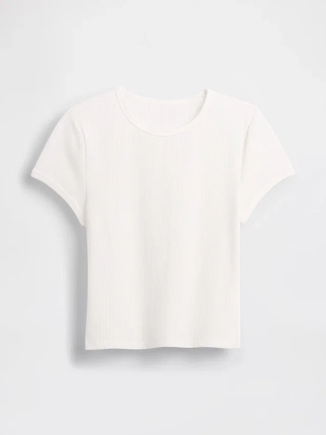Wafelpatroon baby-T-shirt