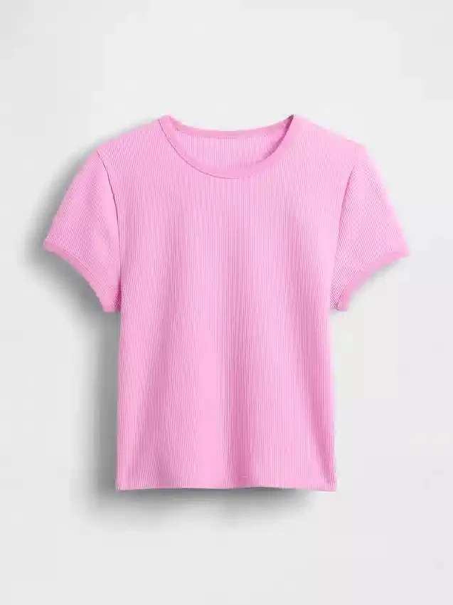 Wafelpatroon baby-T-shirt
