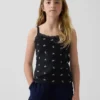 Wafelpatroon cami met kanten rand voor kinderen
