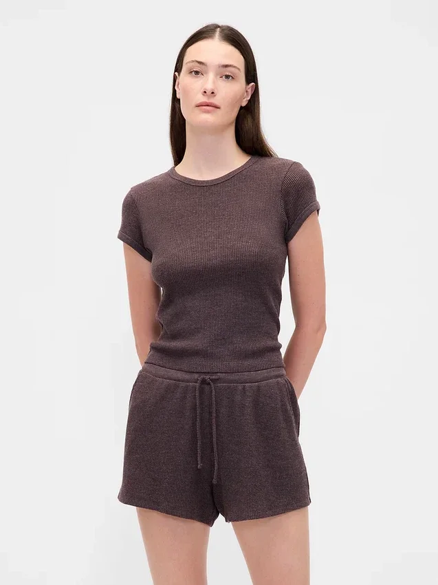 Wafelpyjama-T-shirt