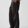 Wijdvallende kaki broek