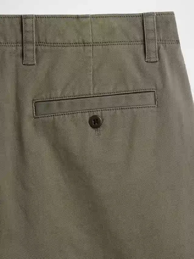 Wijdvallende kaki broek