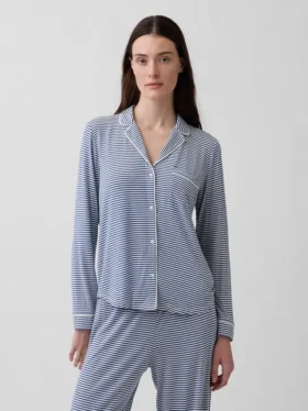 Zacht modaal pyjamashirt Tops