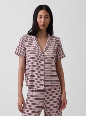 Zacht modaal pyjamashirt Tops