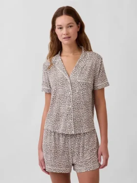 Zacht modaal pyjamashirt Tops