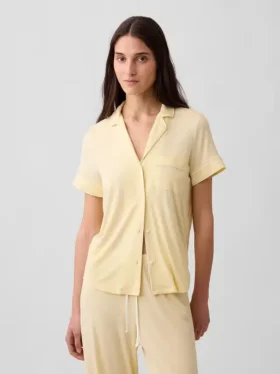 Zacht modaal pyjamashirt Tops