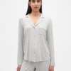 Zacht modaal pyjamashirt Tops