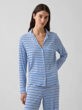 Zacht modaal pyjamashirt Tops