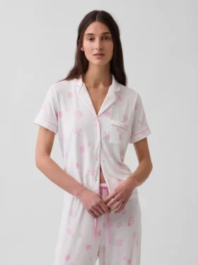 Zacht modaal pyjamashirt Tops