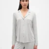 Zacht modaal pyjamashirt Tops