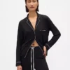 Zacht modaal pyjamashirt Tops