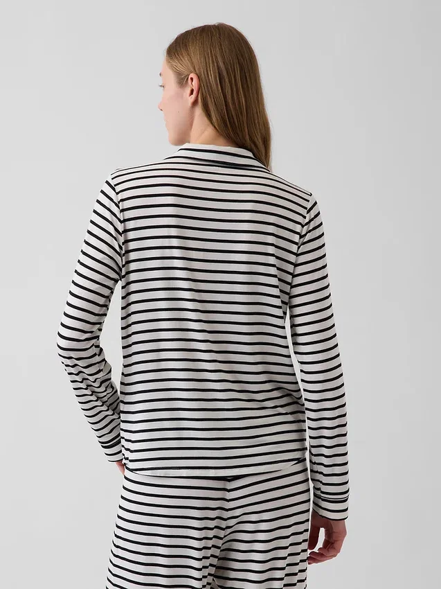 Zacht modaal pyjamashirt Tops