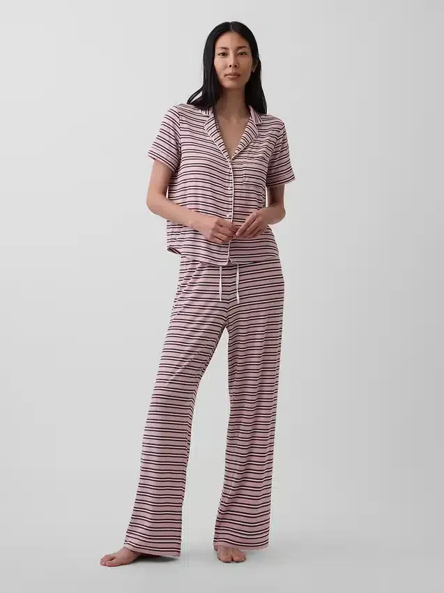 Zacht modaal pyjamashirt Tops