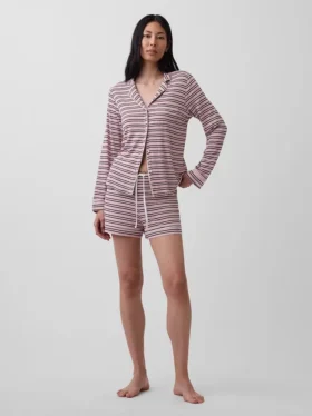 Zacht modaal pyjamashirt Tops