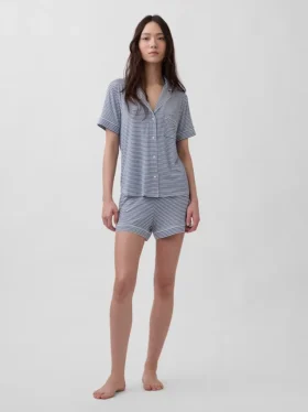Zacht modaal pyjamashirt Tops