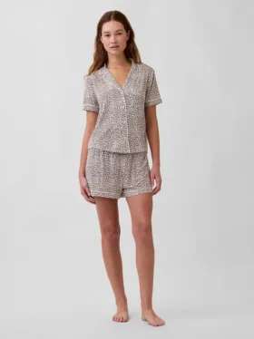 Zacht modaal pyjamashirt Tops