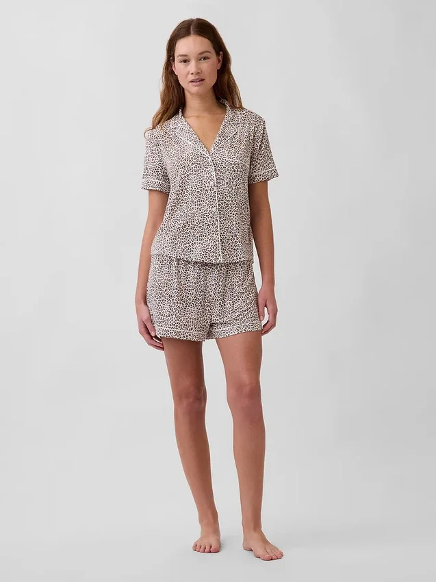 Zacht modaal pyjamashirt Tops