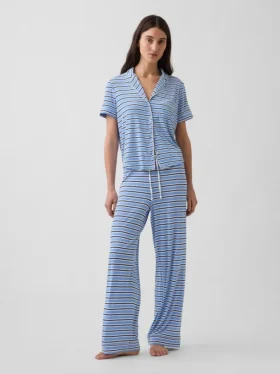Zacht modaal pyjamashirt Tops