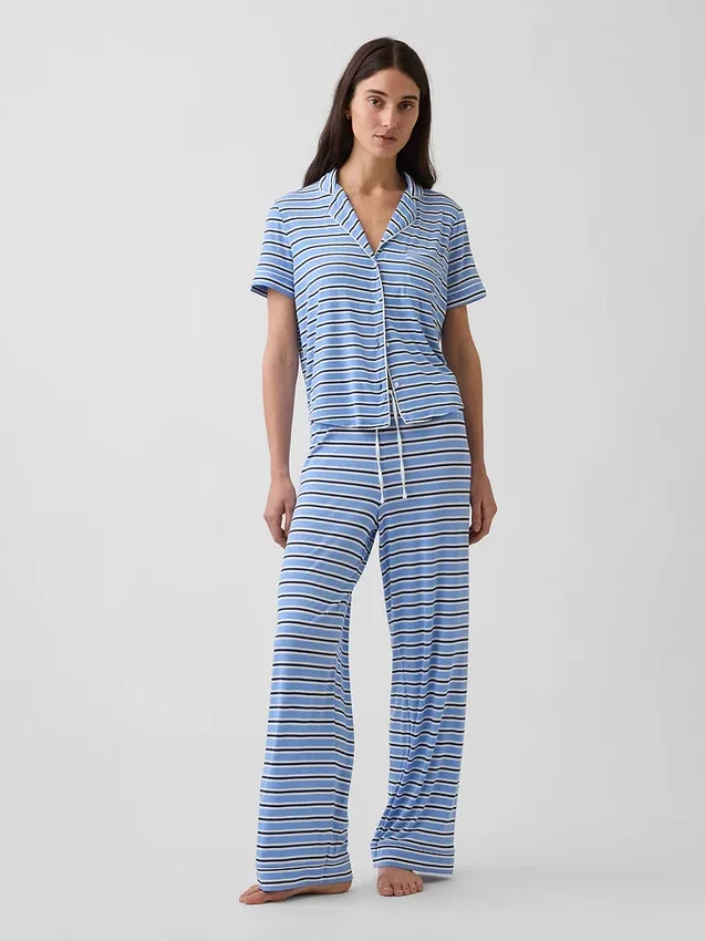 Zacht modaal pyjamashirt Tops