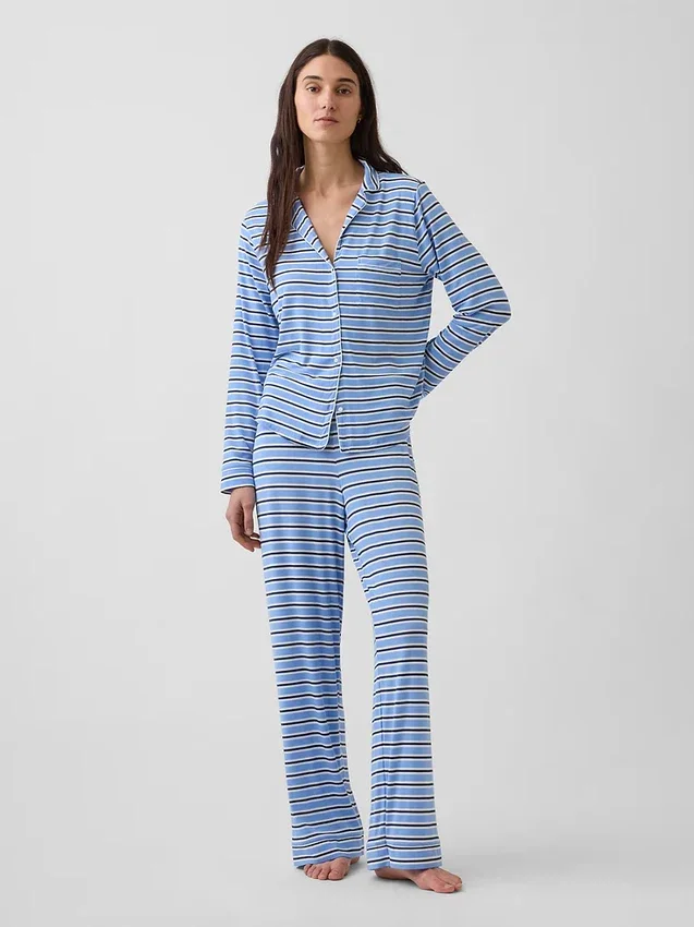 Zacht modaal pyjamashirt Tops