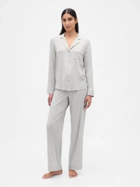 Zacht modaal pyjamashirt Tops