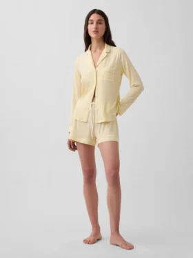Zacht modaal pyjamashirt Tops