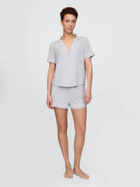 Zacht modaal pyjamashirt Tops