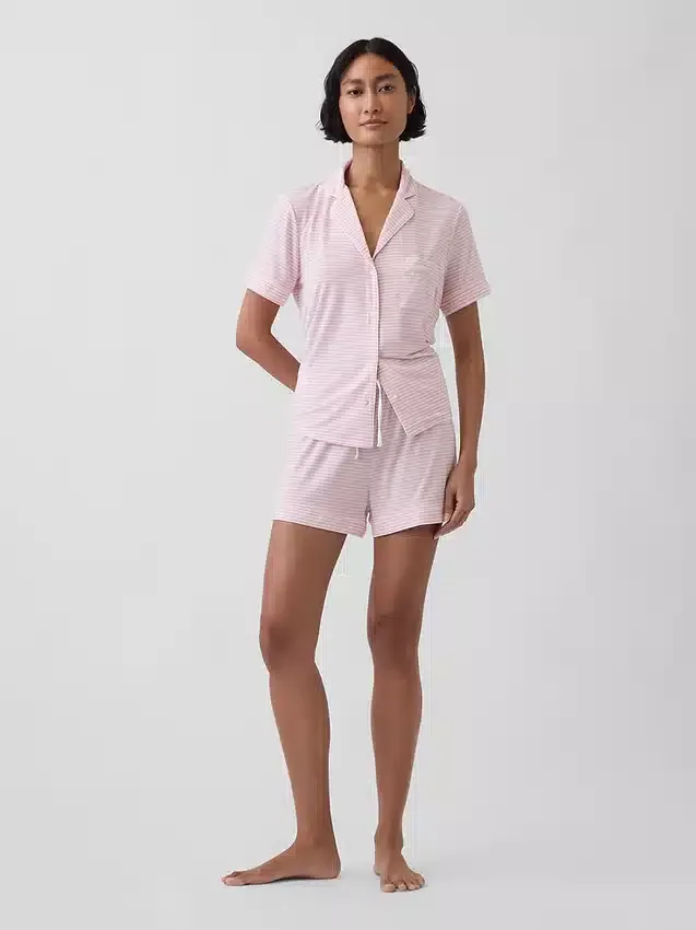 Zacht modaal pyjamashirt Tops