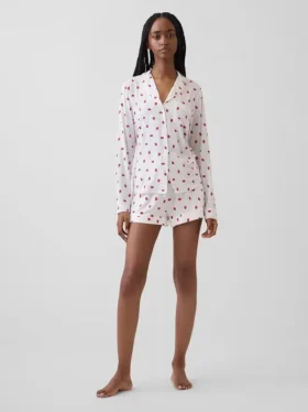Zacht modaal pyjamashirt Tops