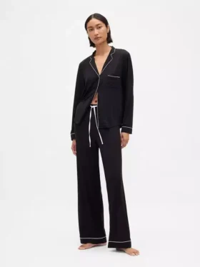 Zacht modaal pyjamashirt Tops