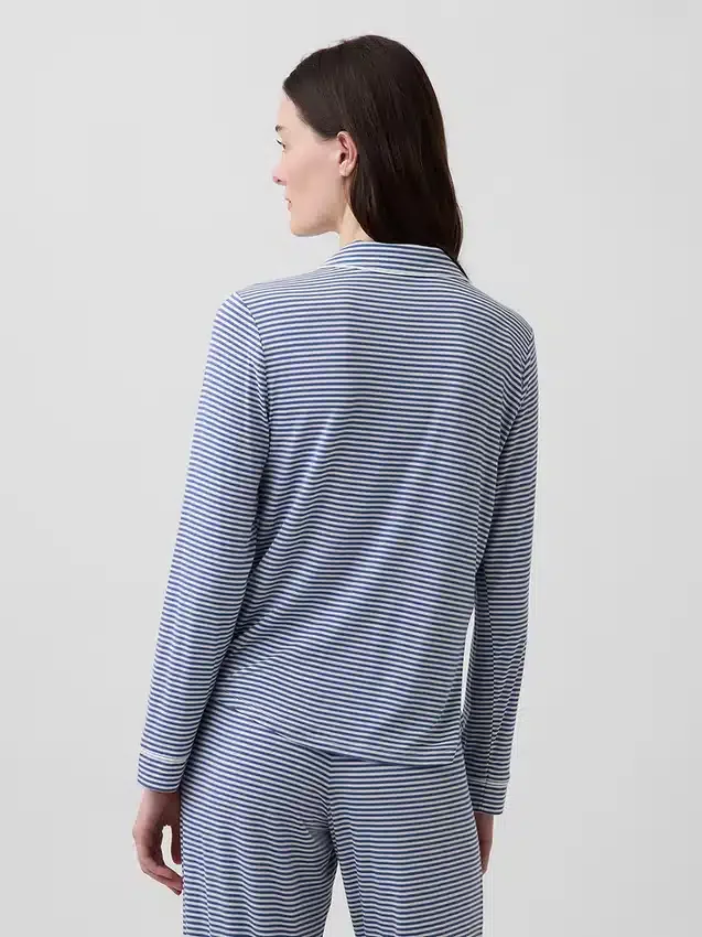 Zacht modaal pyjamashirt Tops