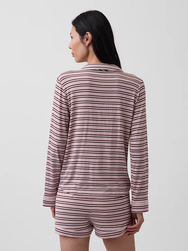 Zacht modaal pyjamashirt Tops