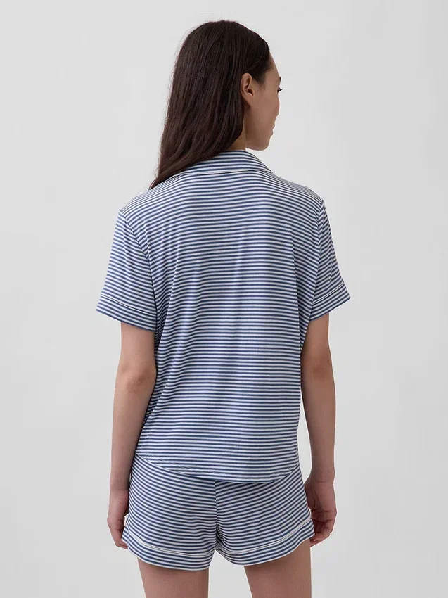 Zacht modaal pyjamashirt Tops