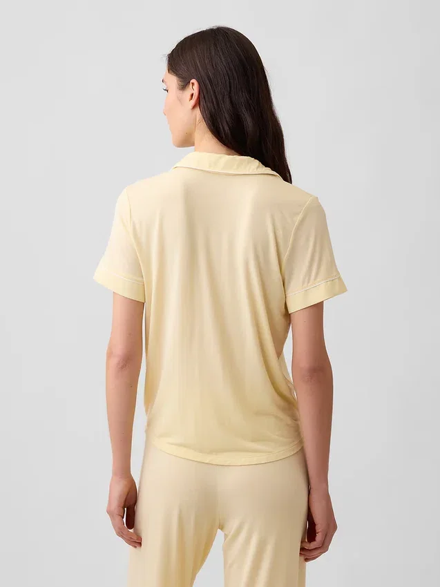 Zacht modaal pyjamashirt Tops