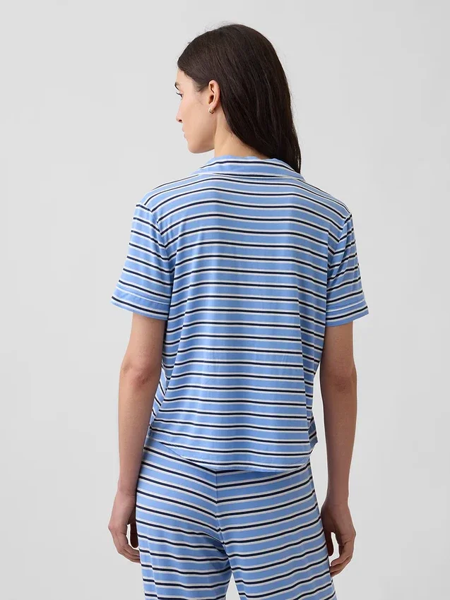 Zacht modaal pyjamashirt Tops