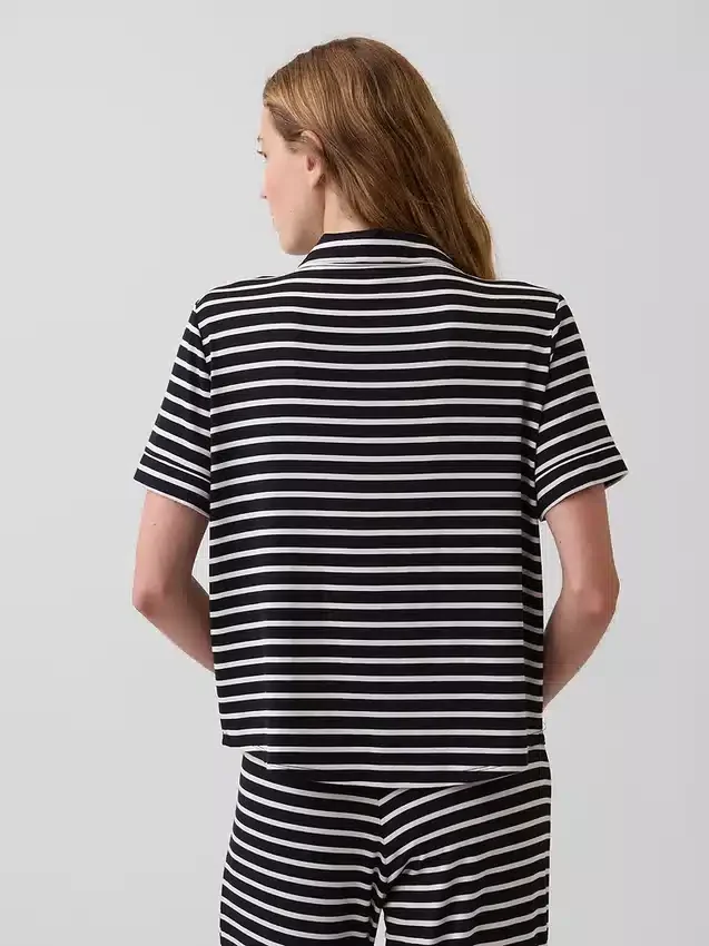 Zacht modaal pyjamashirt Tops