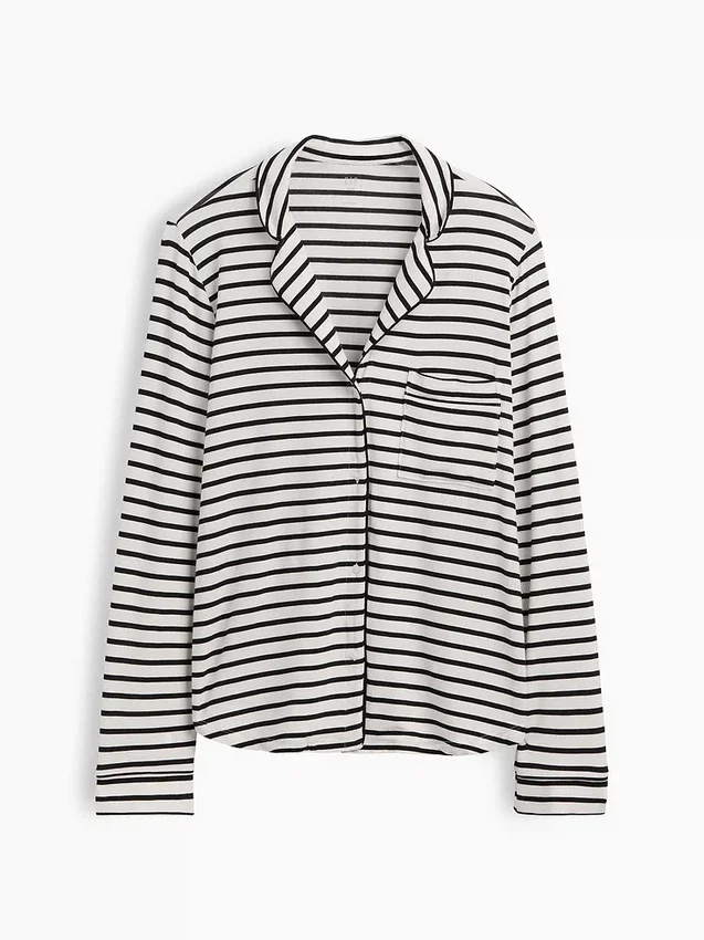 Zacht modaal pyjamashirt Tops