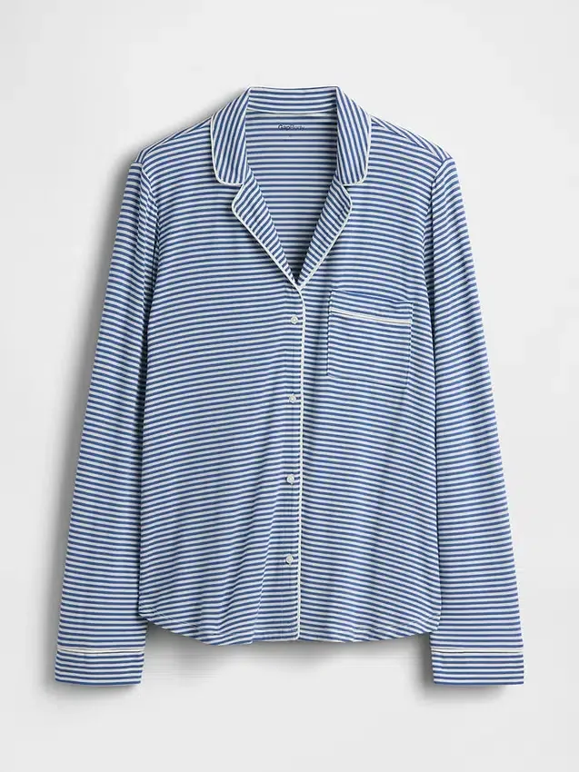 Zacht modaal pyjamashirt Tops