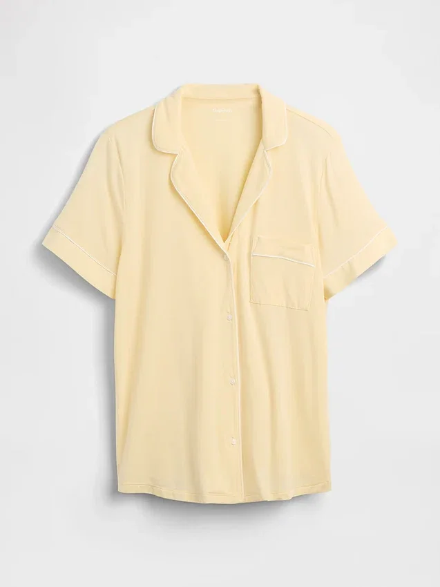 Zacht modaal pyjamashirt Tops