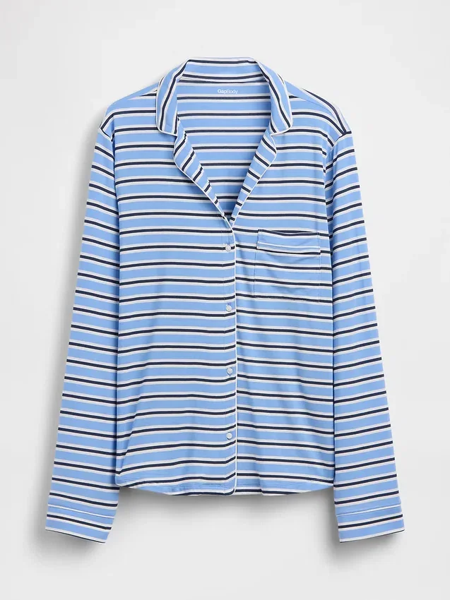 Zacht modaal pyjamashirt Tops