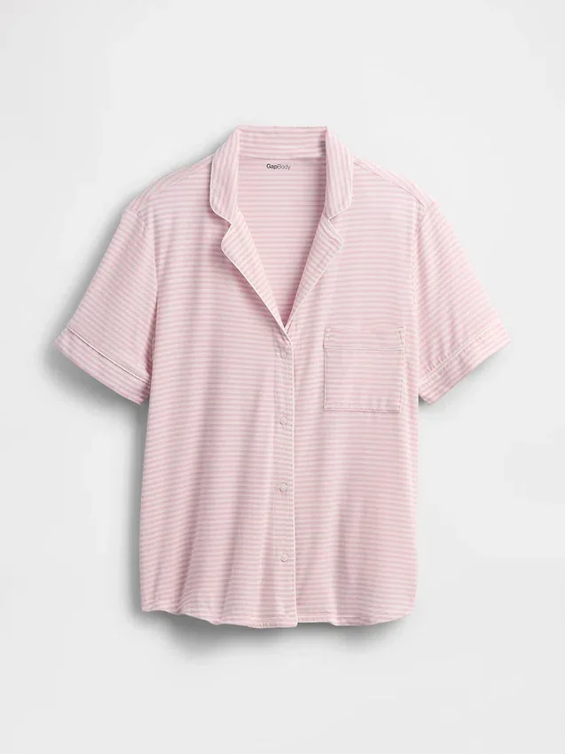 Zacht modaal pyjamashirt Tops