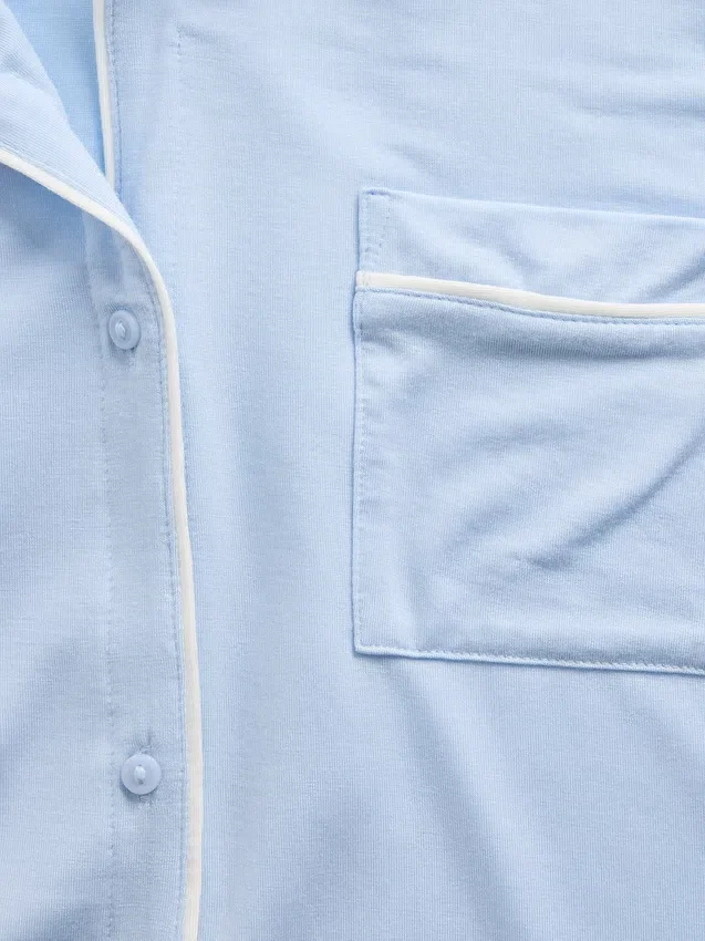 Zacht modaal pyjamashirt Tops