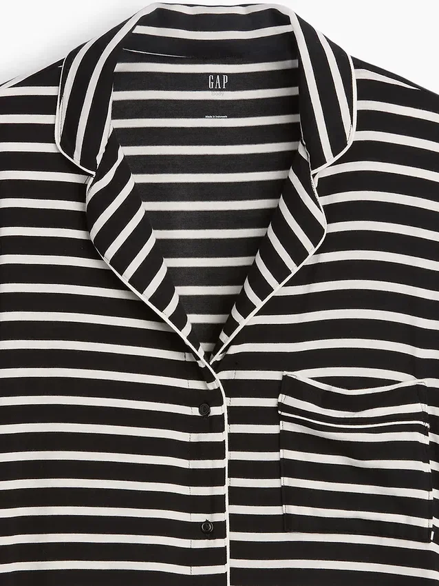 Zacht modaal pyjamashirt Tops